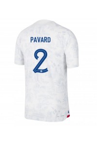 Frankrike Benjamin Pavard #2 Fotballdrakt Borte Klær VM 2022 Korte ermer